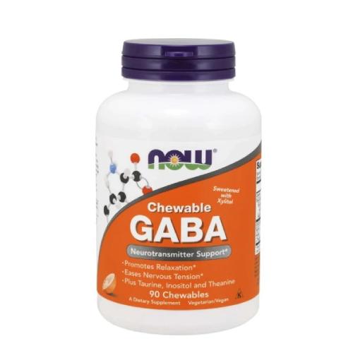 Zdjęcie produktu - Now Foods GABA  250 mg, 90 tabletek do ssania