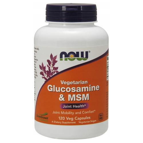 Zdjęcie produktu - Now Foods Glucosamine & MSM Glukozamina, 120 kaps.