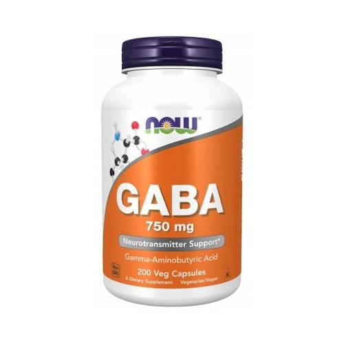 Zdjęcie produktu - NOW Gaba 750mg, 200 kapsułek