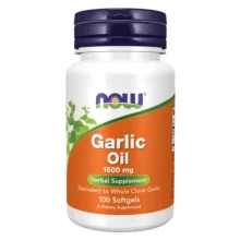 Zdjęcie produktu - Now Garlic Oil 1500mg- 100 kaps.