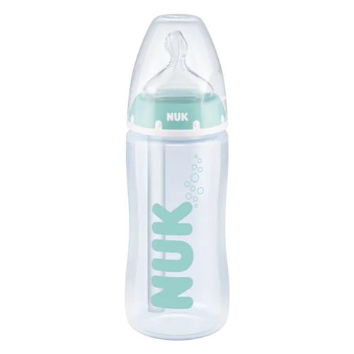NUK Anti-Colic Butelka z wskaźnikiem temperatury 0-6m turkusowa, 300ml