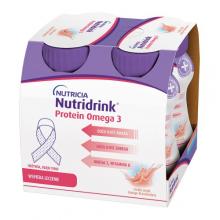 Zdjęcie produktu - Nutridrink Protein Omega 3 rześki smak mango - brzoskwinia, 4x125ml