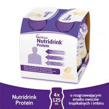 Nutridrink Protein rozgrzewający owoce tropikalne i imbir - 4x125ml