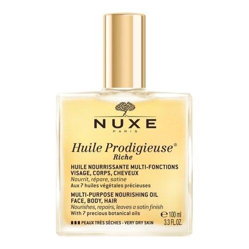 Zdjęcie produktu - NUXE HUILE PRODIGIEUSE RICHE Suchy olejek do twarzy, ciała i włos&oacute;w, 100 ml
