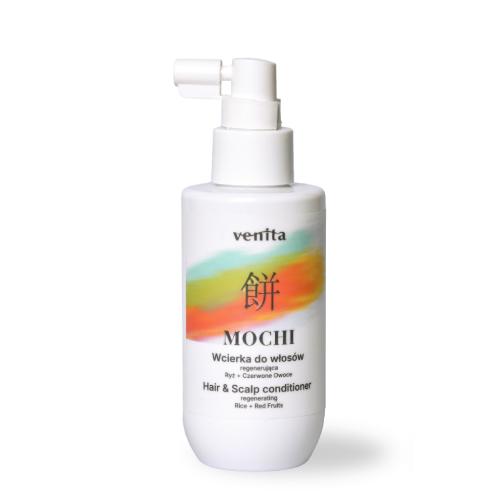 Miniaturka artykułu - Venita Mochi Regenerująca wcierka do włos&oacute;w z ekstraktem z ryżu i czerwonymi owocami, 150 ml
