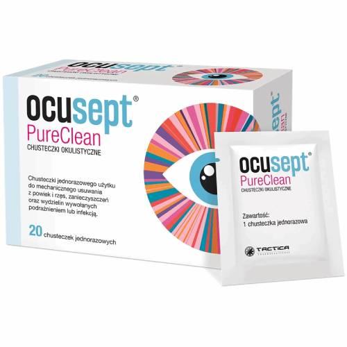 Zdjęcie produktu - Ocusept PureClean Chusteczki okulistyczne, 20 szt.