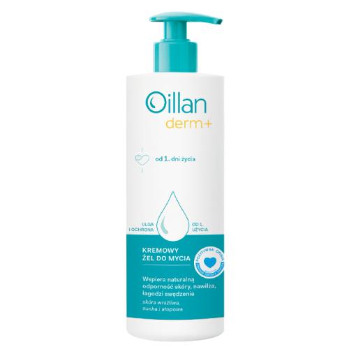 Zdjęcie produktu - OILLAN DERM+ Kremowy Żel do mycia, 400ml