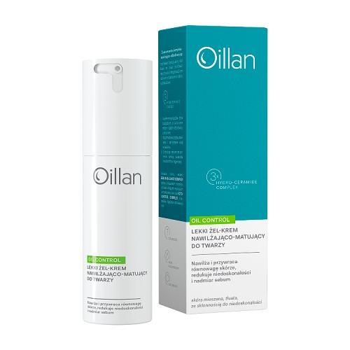 Zdjęcie produktu - Oillan Oil Control Lekki żel-krem nawilżająco-matujący do twarzy dla sk&oacute;ry mieszanej i tłustej, 50 ml