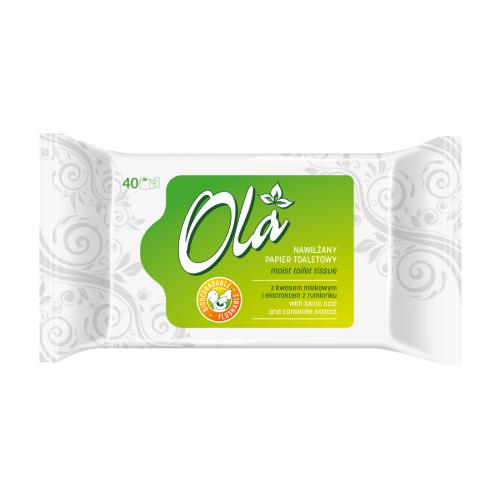 Zdjęcie produktu - OLA Nawilżany papier toaletowy, 40szt.