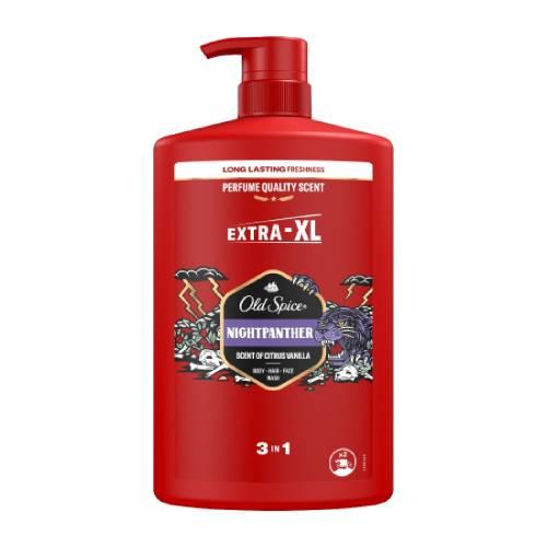 Zdjęcie produktu - Old Spice Night Panther Żel pod prysznic i szampon do włos&oacute;w dla mężczyzn, 1000 ml