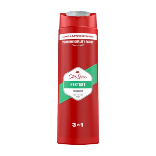 Zdjęcie produktu - Old Spice Restart 3in1 Żel pod prysznic i szampon dla mężczyzn, 400ml