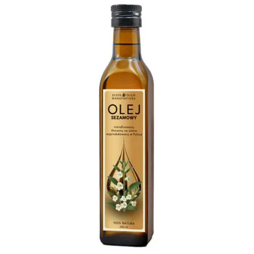 Zdjęcie produktu - Goldfarmex Olej sezamowy, 250 ml