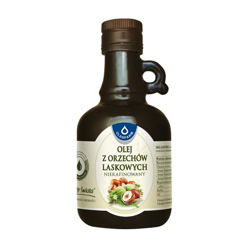 Zdjęcie produktu - OLEOFARM Olej z orzech&oacute;w laskowych nierafinowany, 250ml