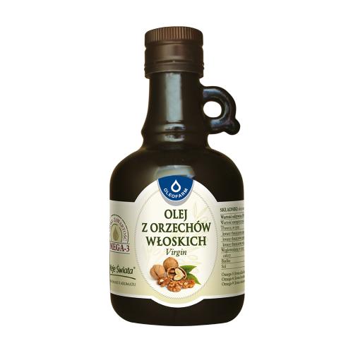 Zdjęcie produktu - OLEOFARM Olej z orzech&oacute;w włoskich Virgin, 250ml