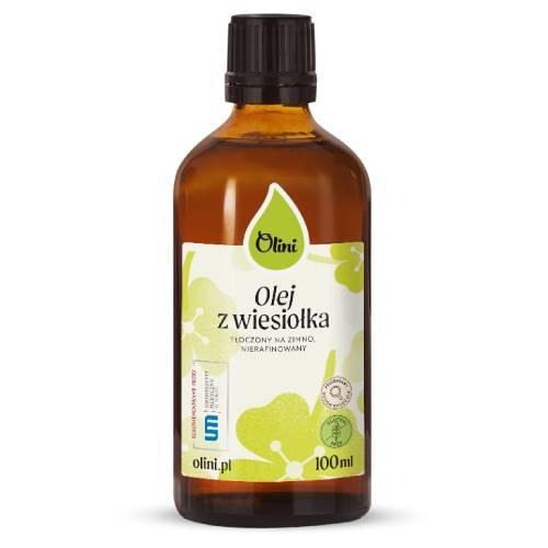 Zdjęcie produktu - Olini Olej z wiesiołka tłoczony na zimno nierafinowany, 100 ml