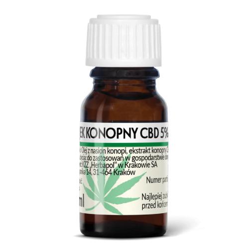 Zdjęcie produktu - Olejek konopny CBD 5%, 10 ml