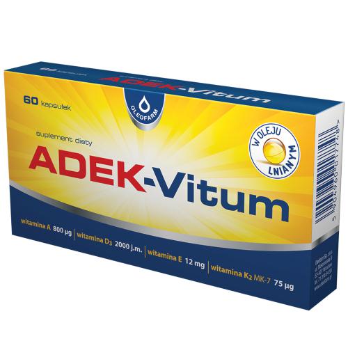Zdjęcie produktu - OLEOFARM ADEK-Vitum, 60kaps.