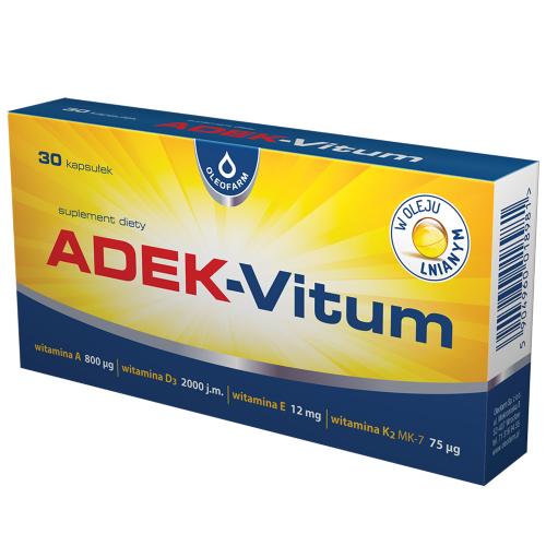 Zdjęcie produktu - OLEOFARM ADEK-Vitum, 30kaps.