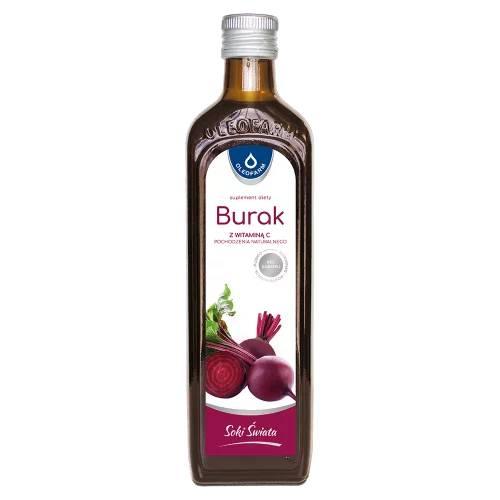 Zdjęcie produktu - Oleofarm Burak z witaminą C płyn, 490 ml