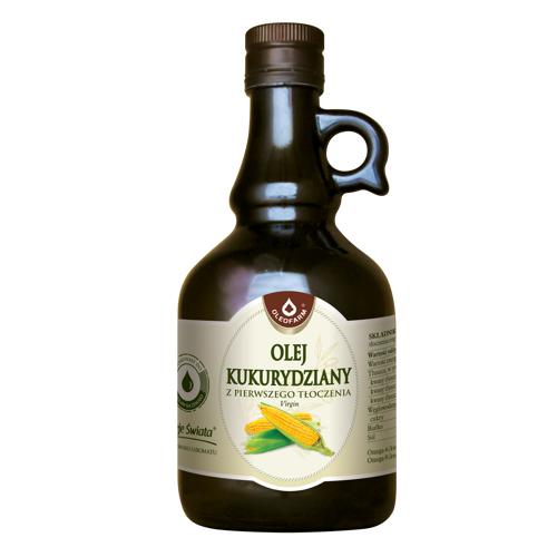 Zdjęcie produktu - OLEOFARM Olej Kukurydziany z pierwszego tłoczenia, 500ml
