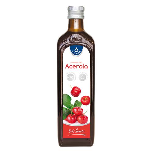 Zdjęcie produktu - OLEOFARM Sok z aceroli z witaminą C, 490ml