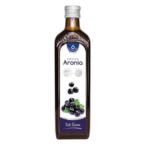 Zdjęcie produktu - OLEOFARM Sok z aronii z witaminą C, 490ml	