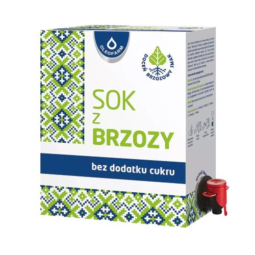 Zdjęcie produktu - OLEOFARM Sok z brzozy bez cukru, 3000ml