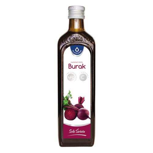 Zdjęcie produktu - OLEOFARM Sok z buraka z witaminą C, 490ml	