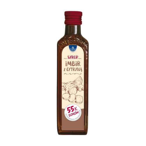 Zdjęcie produktu - OLEOFARM Imbir z cytryną Syrop z imbiru z dodatkiem cytryny, 250ml