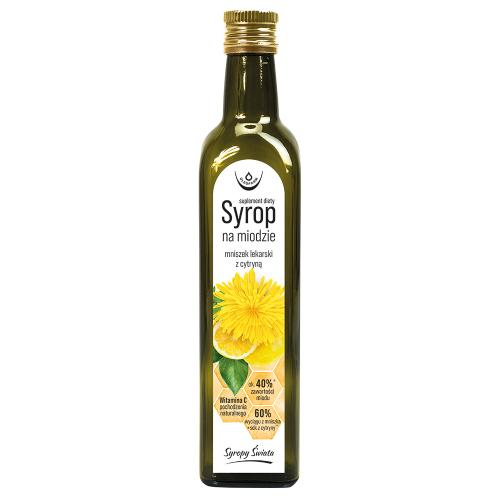 Zdjęcie produktu - OLEOFARM Syrop na miodzie mniszek lekarski z cytryną, 250ml