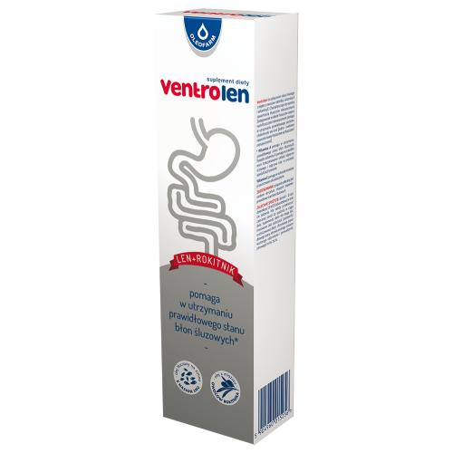 Zdjęcie produktu - OLEOFARM Ventrolen olej lniany i olej z rokitnika, 500 ml