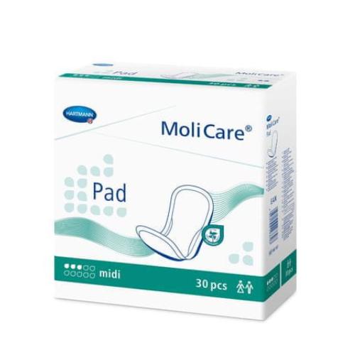 Miniaturka artykułu - MoliCare Pad Midi Wkłady anatomiczne dla kobiet i mężczyzn na nietrzymanie moczu, 30 szt.