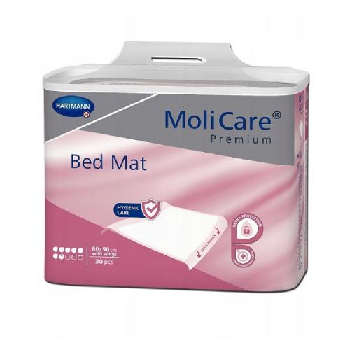Miniaturka artykułu - MoliCare Premium Bed Mat Podkład chłonny ze skrzydełkami 7K 60x90cm, 30 sztuk