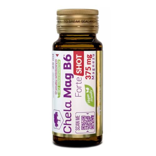 Zdjęcie produktu - OLIMP Chela-Mag B6 Forte Shot o smaku wiśniowym, 25ml