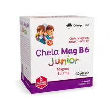 Zdjęcie produktu - Olimp Chela-Mag B6 Junior, 15 sasz. - zawiera magnez i witaminę B6