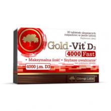 Zdjęcie produktu - OLIMP Gold-Vit witamina D3 Fast 4000 j.m., 30 tabl.