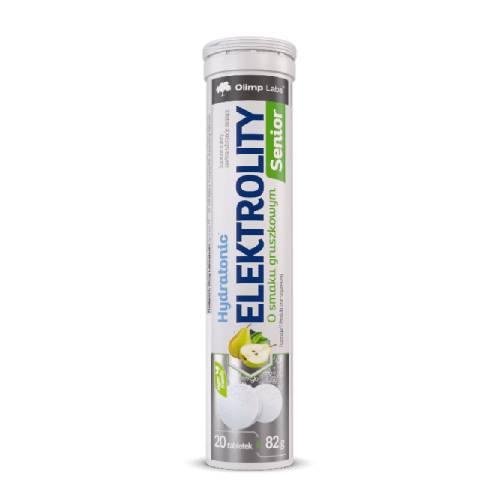 Zdjęcie produktu - Olimp Hydratonic Elektrolity Senior o smaku gruszkowym, 20 tabl. musujących