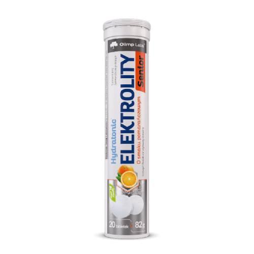 Zdjęcie produktu - Olimp Hydratonic Elektrolity Senior o smaku pomarańczowym, 20 tabl. musujących