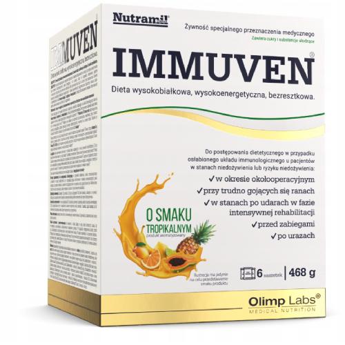 Zdjęcie produktu - OLIMP Nutramil Immuven o smaku tropikalnym, 6sasz.
