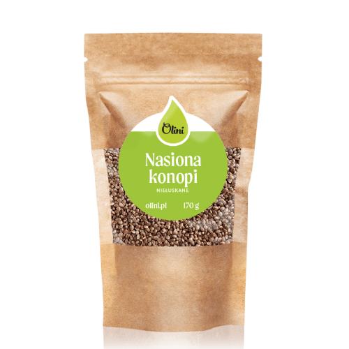 Zdjęcie produktu - Olini Nasiona konopi niełuskane, 170 g