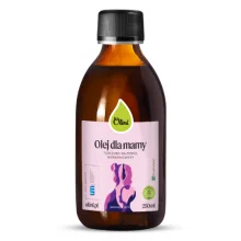 Zdjęcie produktu - Olini Olej dla mamy tłoczony na zimno nierafinowany, 250 ml
