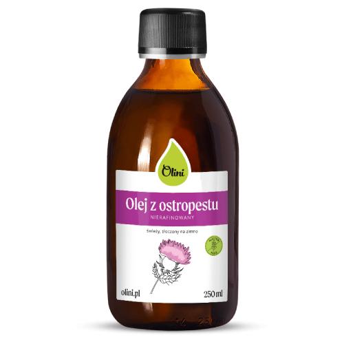 Zdjęcie produktu - Olini Olej z ostropestu, 250 ml