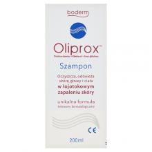 Zdjęcie produktu - OLIPROX Szampon oczyszczający do stosowania w łojotokowym zapaleniu sk&oacute;ry głowy i ciała (ŁZS), 200 ml 