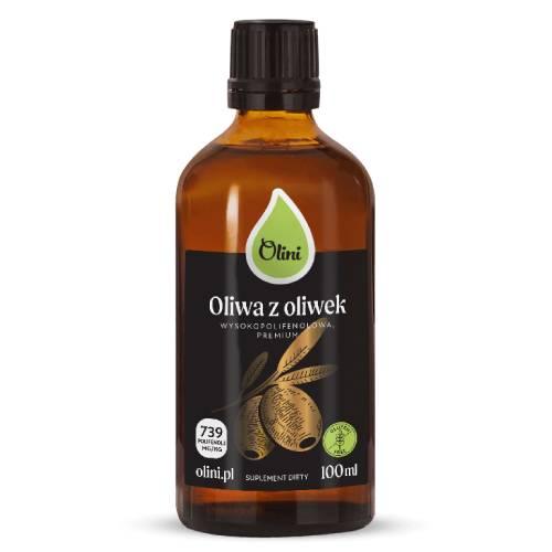 Zdjęcie produktu - Olini Oliwa z oliwek wysokopolifenolowa, 100 ml