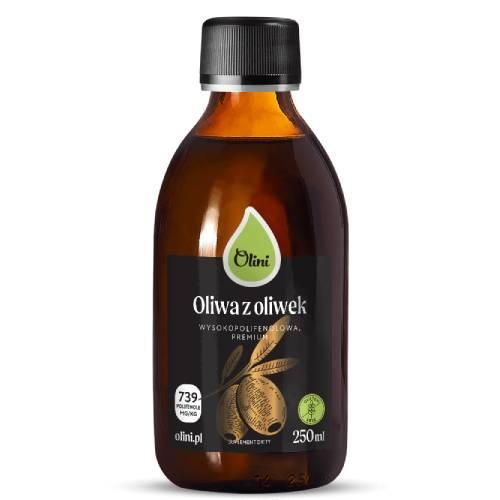Zdjęcie produktu - Olini Oliwa z oliwek wysokopolifenolowa, 250 ml