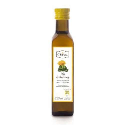 Zdjęcie produktu - OLVITA Olej krokoszowy zimno tłoczony, 250ml
