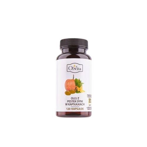 Zdjęcie produktu - Olvita Olej z pestek dyni, 120 kaps.