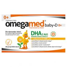 Omegamed Baby+D 0+, 60 kaps. - suplement diety dla dzieci i niemowląt