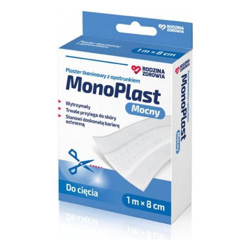 Miniaturka artykułu - MonoPlast Plaster Mocny do cięcia 1mx8cm, 1szt.