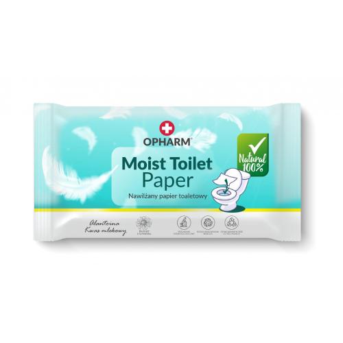 Zdjęcie produktu - OPHARM Moist Toilet Papierowe chusteczki toaletowe, 48szt.